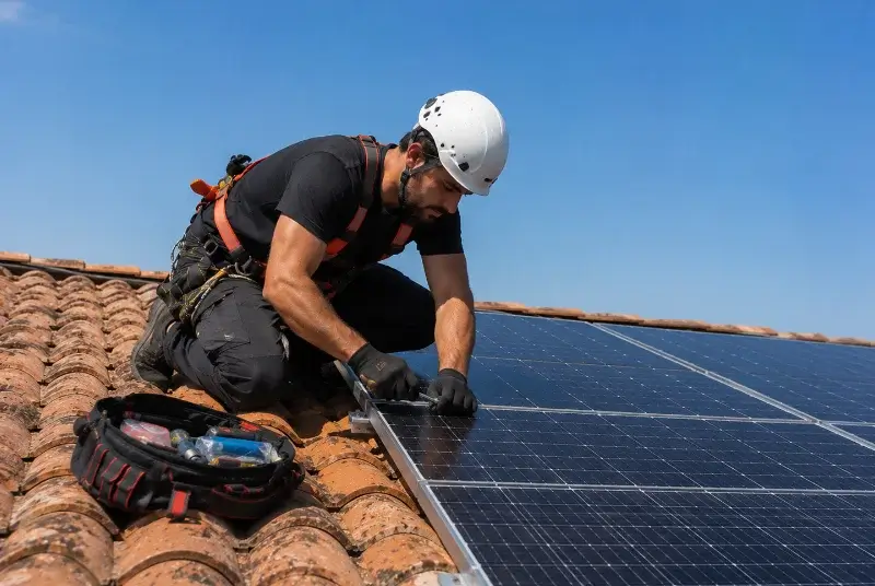 Maintenance et monitoring de panneaux solaires à Orignolles